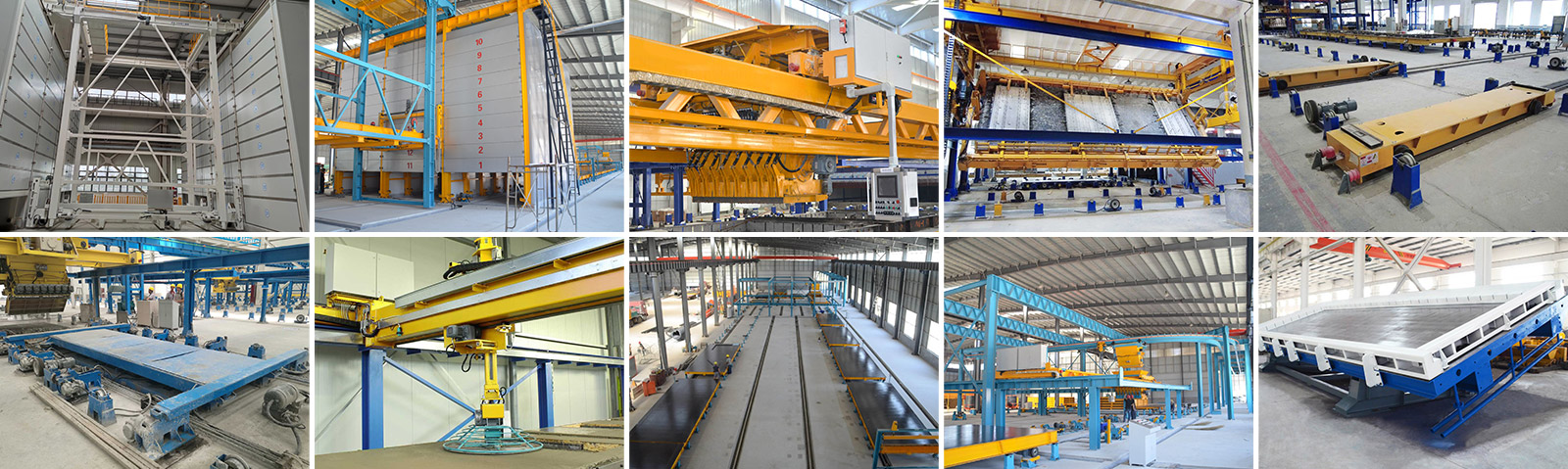 Línea de producción de componentes de concreto prefabricados inteligentes